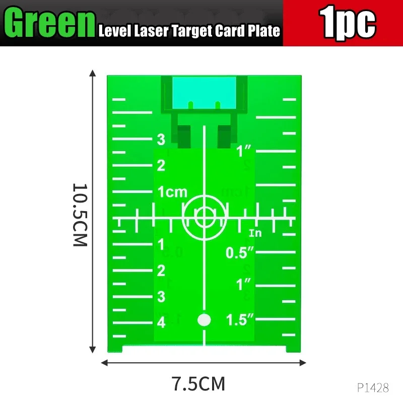 Laser Level Target Board Red/Green Line Beam Distance Plate Inch/cm Leveling Board Tool Hanging On Wall & Floor Measuring tape
