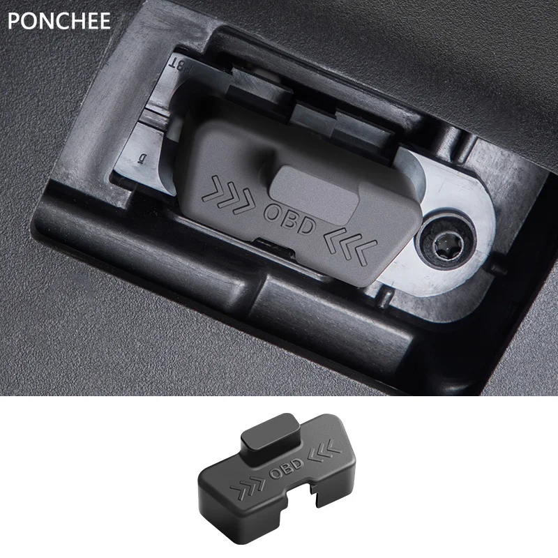 

For Lynk&Co 01 2021-2025 OBD Silicone Protective Case Interface Protection Cover Dust Cover Automobile Modification Supplies