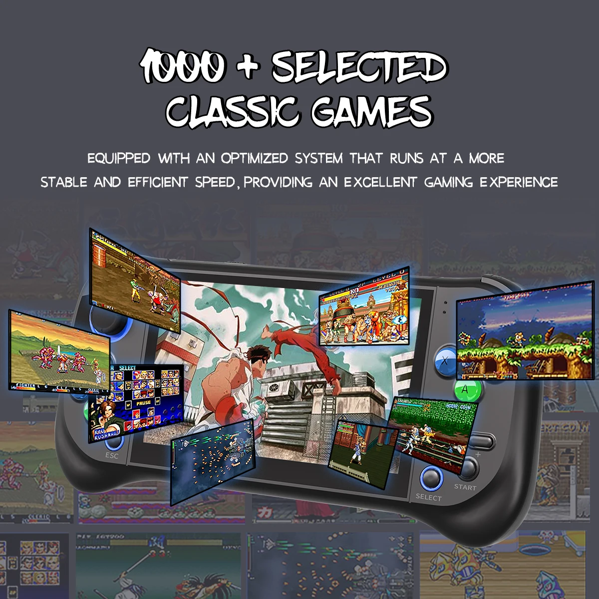 NX-50 Portable Retro Handheld Game Console 5.0-inch HD Large Screen Children's Gift