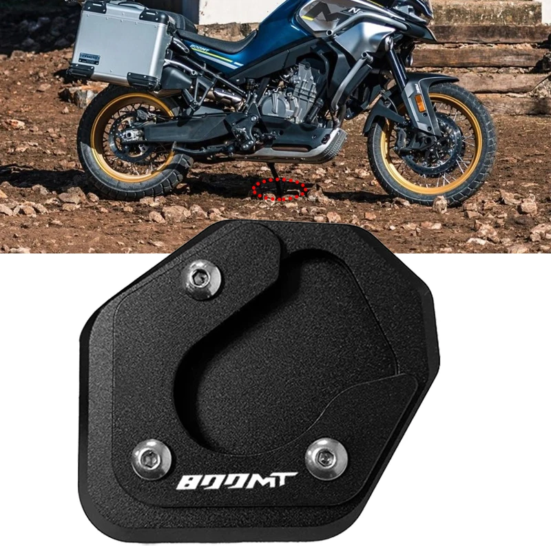 

Motorcycle Auminium Extension Plate Kickstand Foot Enlarger Accessories Foot Side Stand For CFMOTO CF MOTO 800MT MT800 800 MT