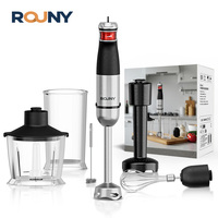 6-in-1 Electric Hand Held Stick Blender Multi-Purpose Immersion Hand Blender,Stainless Steel Blades,Home & Kitchen,MAX 1500W