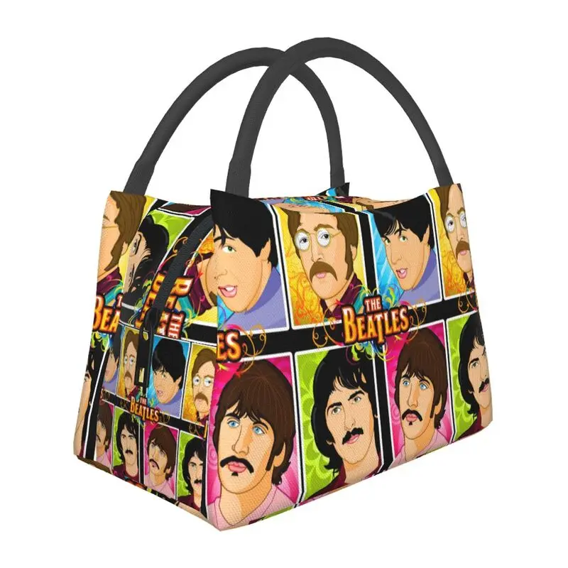 

British Rock Band Beertless Insulated Lunch Bags for Women Portable Cooler Thermal Food Lunch Box Work Travel