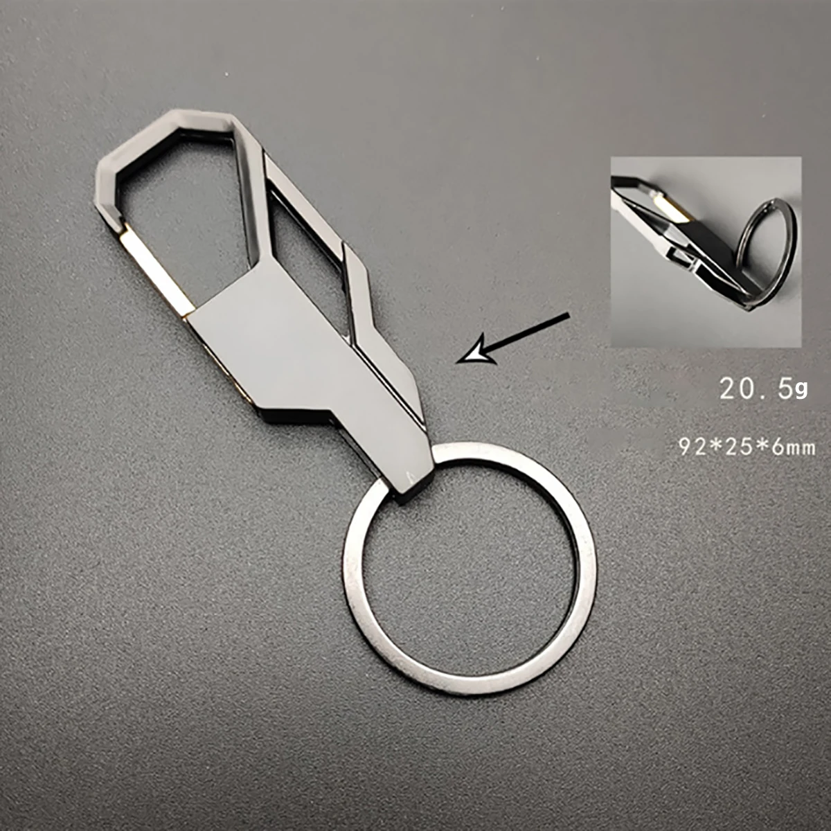 3 Color Key Chain Key Ring Silver Color Metal Inlay Keychain for Classic Men Car Key Chain Romantic Gift for Man Women image 5