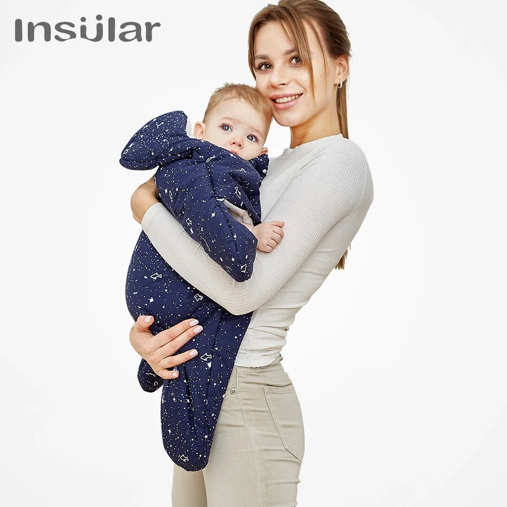 Insular Brand 0-8M Baby sleeping bag star constellation winter warm stroller sleeping bag for newborn cotton baby sleeping bag