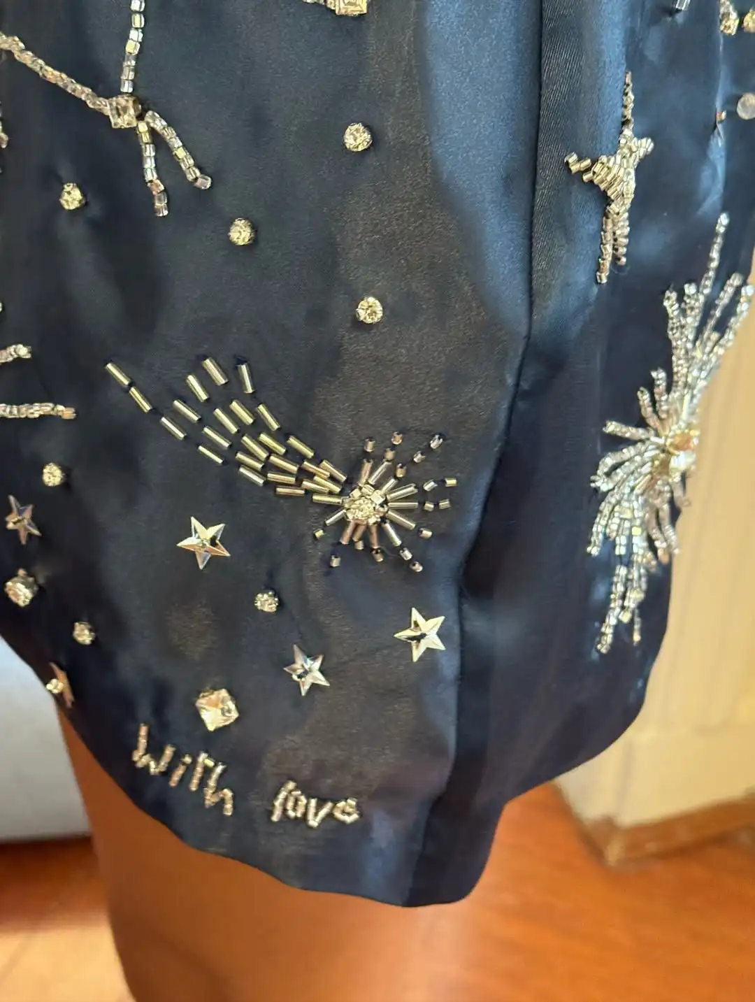 Luxuriöses, trägerloses Sternmuster, Kristallperlen, Satin, Mini-Korsett, Cocktail-Abend, Abschlussball, Hochzeit, formelle Party, besondere Anlässe