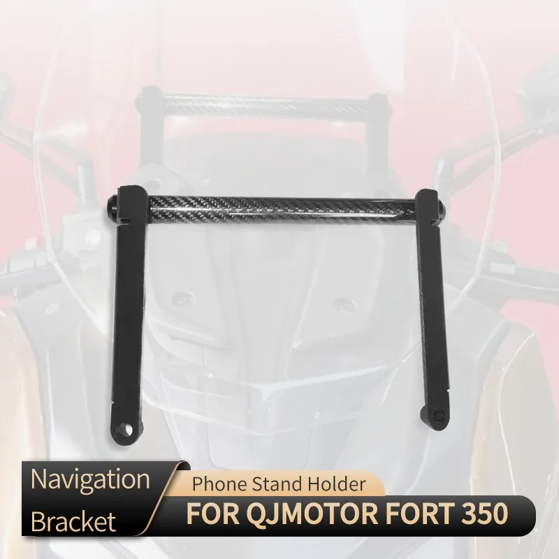 

NEW For QJMOTOR FORT 350 FORT350 Motorcycle Navigation Bracket Plate Phone Stand Holder GPS Holder Expansion Bracket