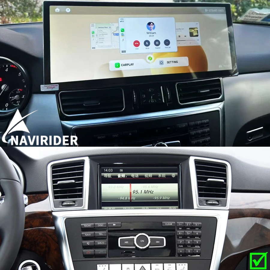 

15,8-дюймовый GPS-навигатор с CarPlay и 4G для Mercedes-Benz GLE, GLS, ML, GL 2012-2019, автомобильная магнитола на Android 15, видеоплеер, мультимедиа