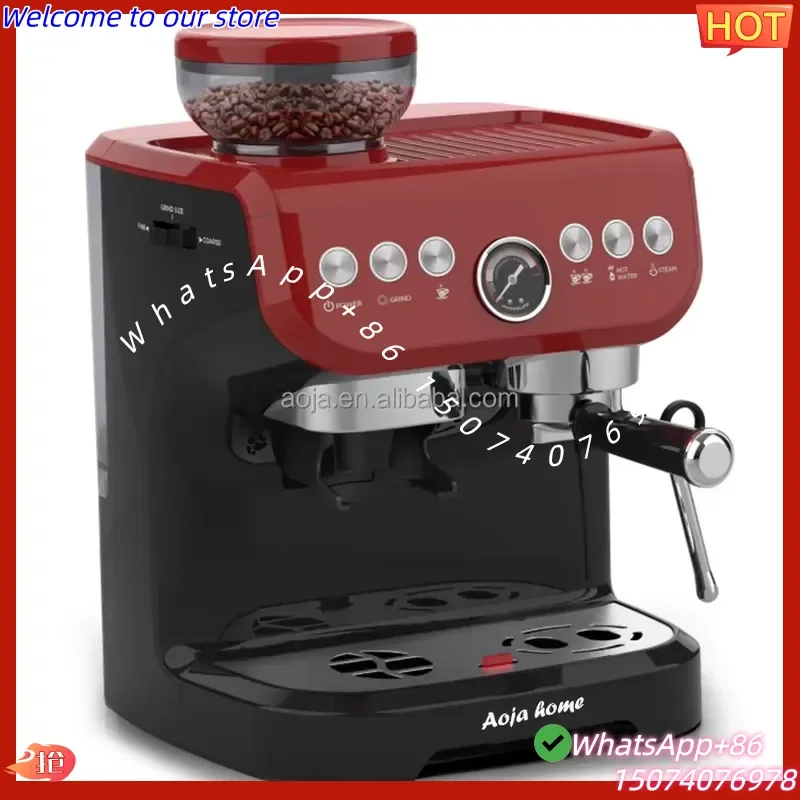 2026New style PANCERKA New Arrival Electric Stainless Steel Professional Semi-Automatic Espresso Machine 20 Bar Grinder for