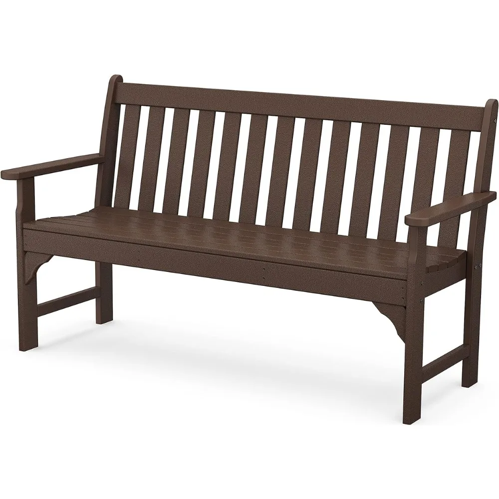 

Outdoor benches and benches, 60 inches long, can accommodate 3 people. Free transportation in mahogany brown color