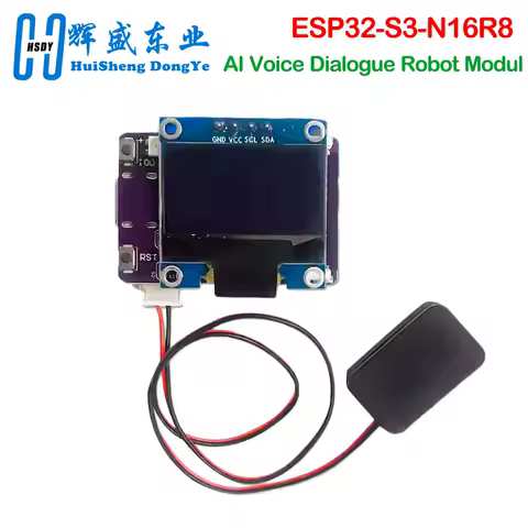 MINI ESP32-S3-N16R8 Development Board Xiaozhi Ai Voice Dialogue Robot Module With 0.96-Inch Oled Screen Type C