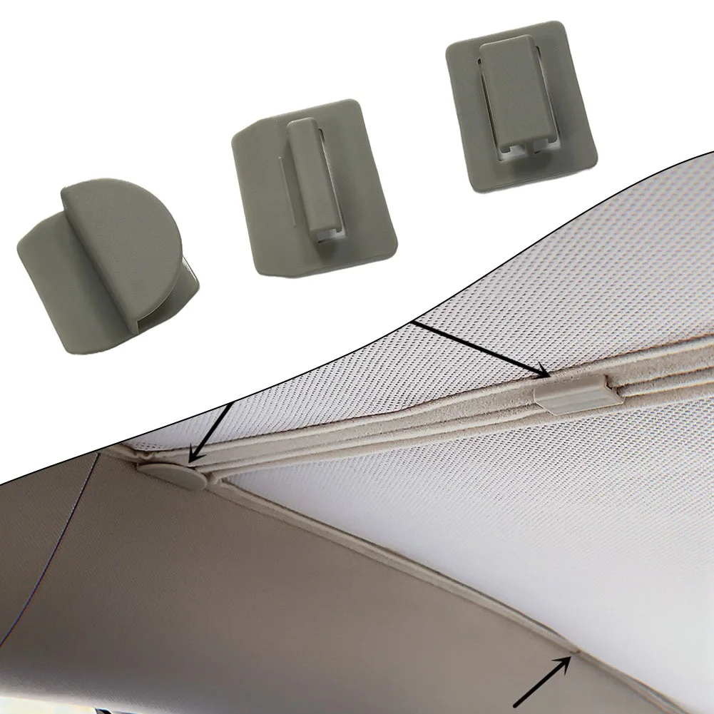 

For Tesla ModelY Model3 Roof Sunshade Clips 12pcs Car Sunshade Curtain Buckle Skylight Split Shade Sunshades Sun Block Clips