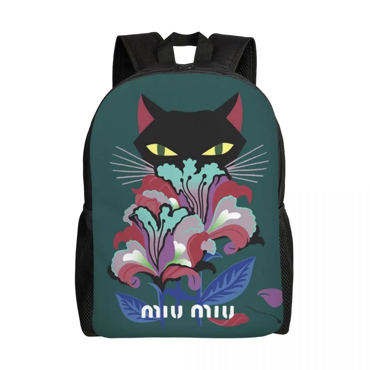 Customized Miu Mius Logo Backpacks for Women Men Water Resistant College School Bag Printing Bookbag