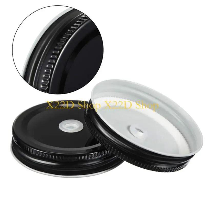 X22D Commercial Grade Regular Mouth Jar Straw Lid Multi Purpose Drinking Lid