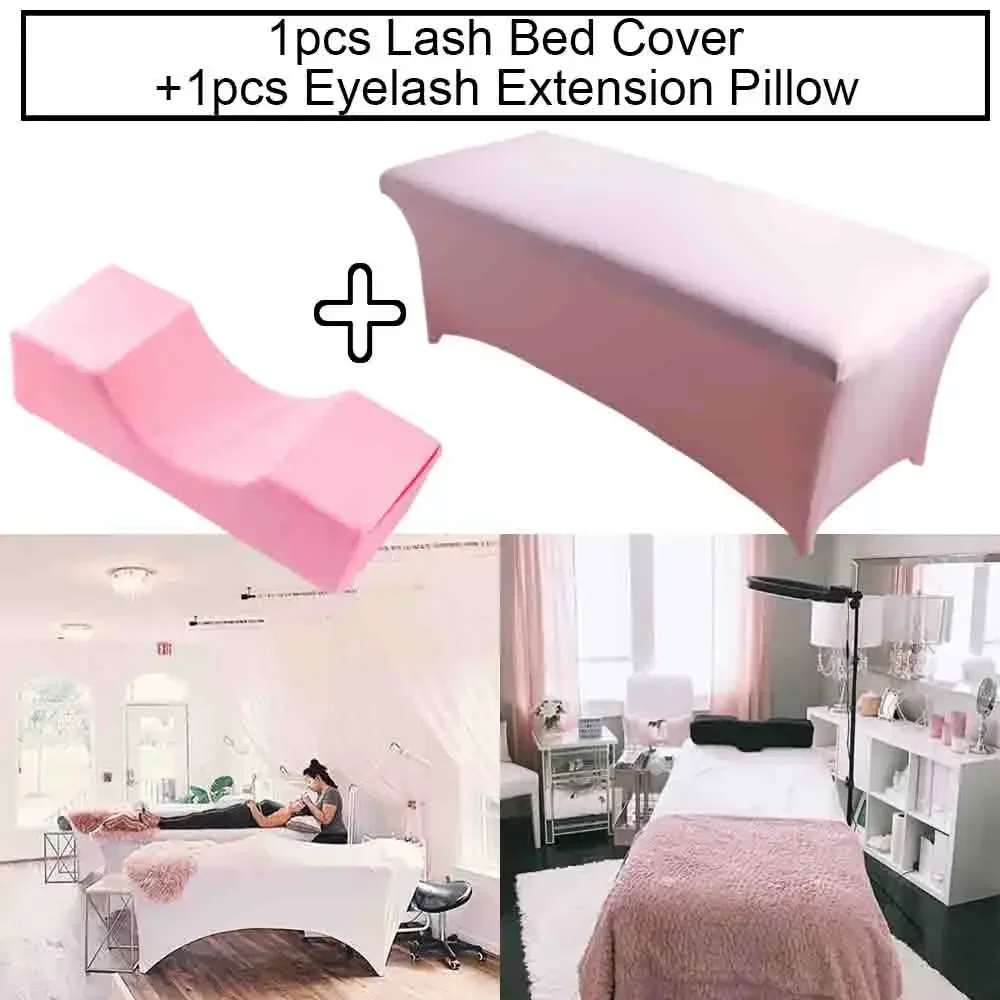 

Neck Lash Pillow Eyelash Extension Bed Cover Sheets Grafting Lashes Eyelashes Extension Memory Foam Beauty Salon Makeup Tools