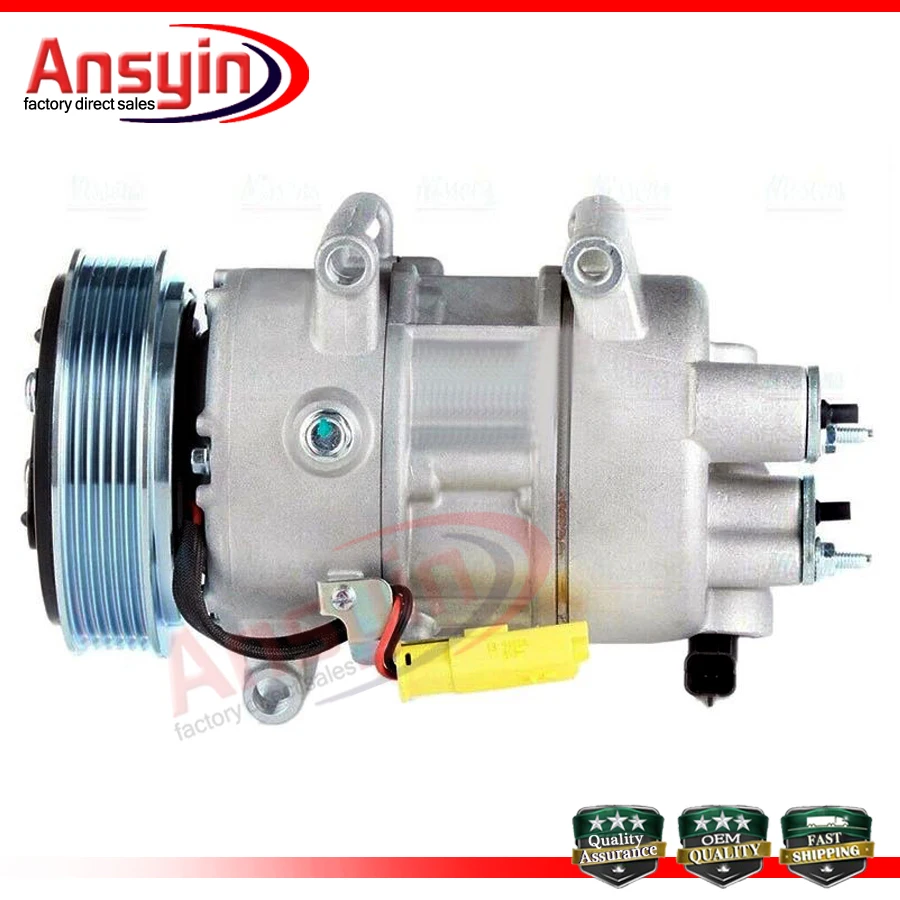 Компрессор переменного тока SD7C16 для кондиционера Citroen C4 PEUGEOT 307 308 9651910980 9651911180   6453QP 6453WQ 6453QQ 9671334080   6453WR