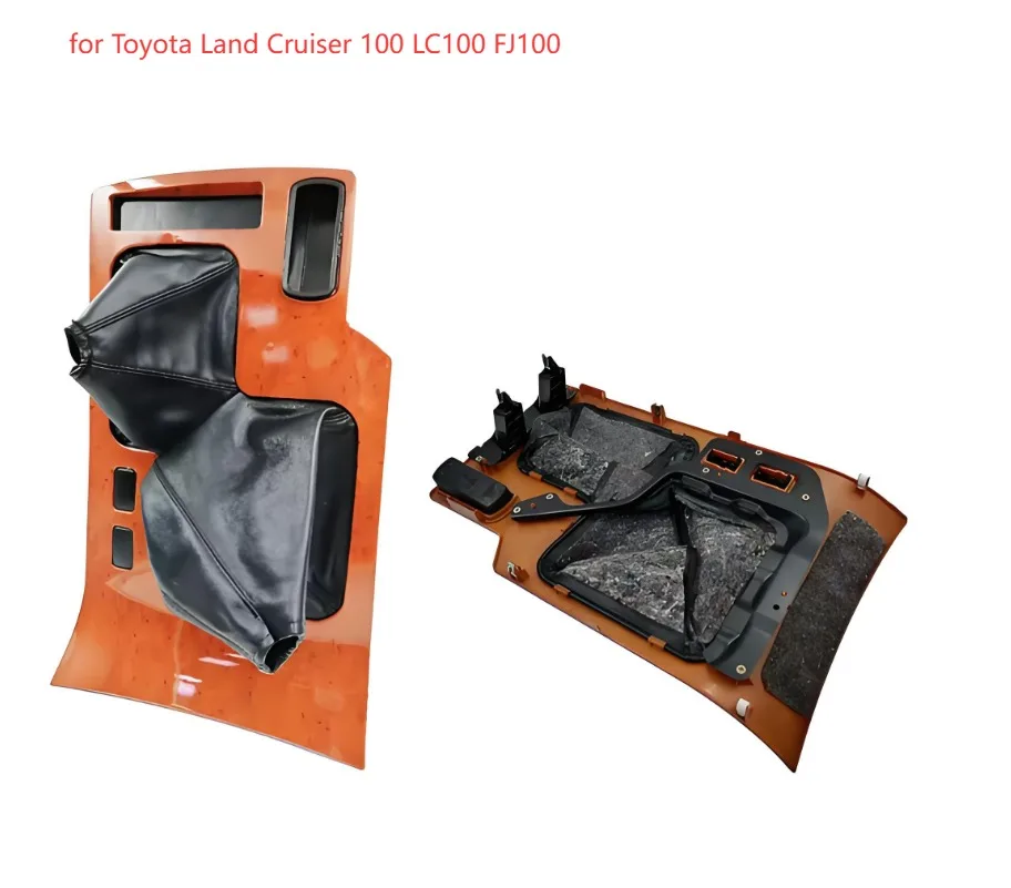 liuquan Wood Gear Shift Panel for Toyota Land Cruiser 100 LC100 FJ100 | Center Console Trim Interior Accessories