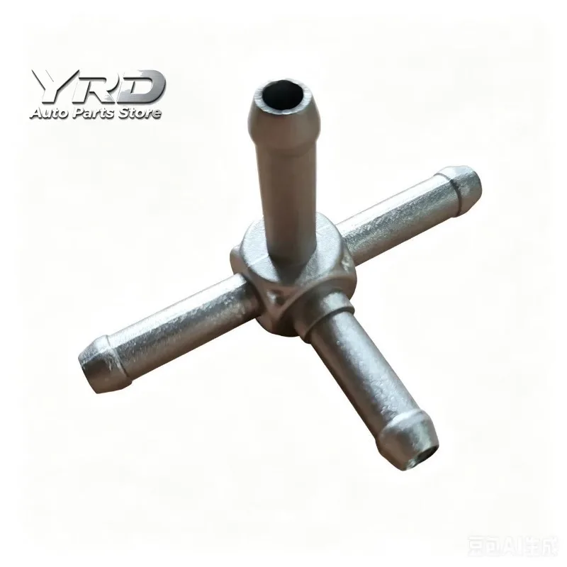 2PCS Coolant Hose Outlet Aluminum Filler Neck T Heater Pipe for For A3 S3 Sportback Limousine 2004-2008 OEM 6Q0121619