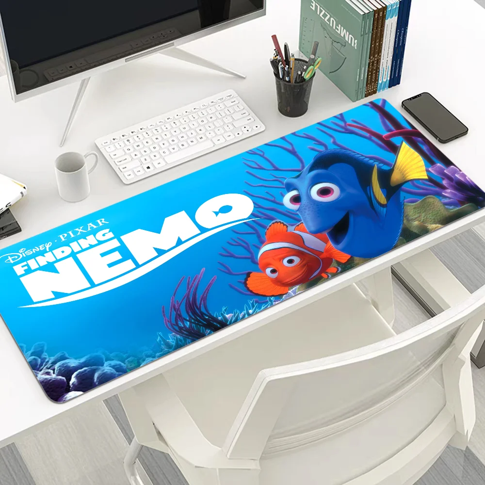 Disney Finding Nemo Mousepad 80x30cm XL Lockedge Office Computer Desk Mat Table Big Mouse Cushion Non-slip for Teen Girl Bedroom