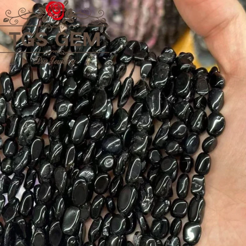 

Factory direct 6-8mm black onyx small irregular gemstone fragments jewelry beads DIY bracelet accessories