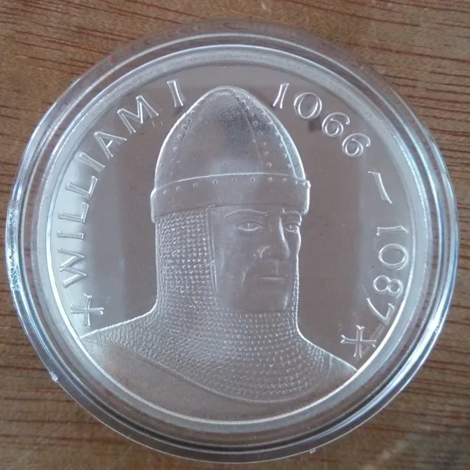 England Commemorative Coin Medal Silver Plated Coins of King William I 1066-1087 Collection 35mm COPY