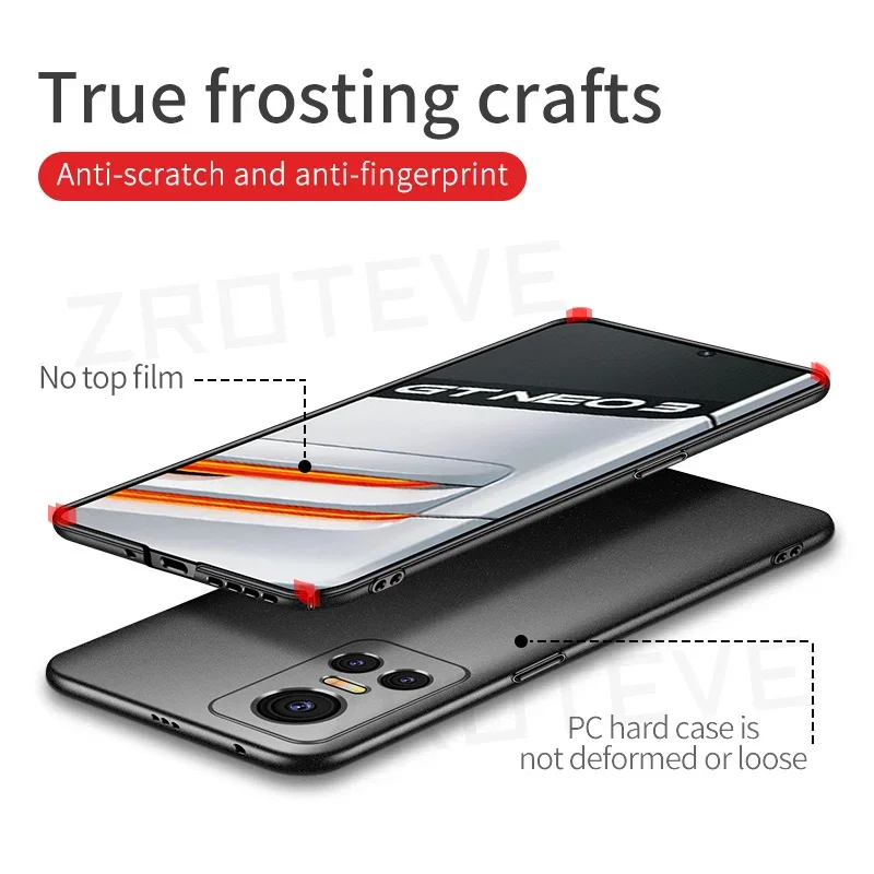 For RealmeGT Neo5 Case ZROTEVE Ultra Thin Hard PC Matte Cover For Oppo Realme GT Neo 5 3 2 Neo3 Neo2 GT2 GT3 GT5 Pro Phone Cases