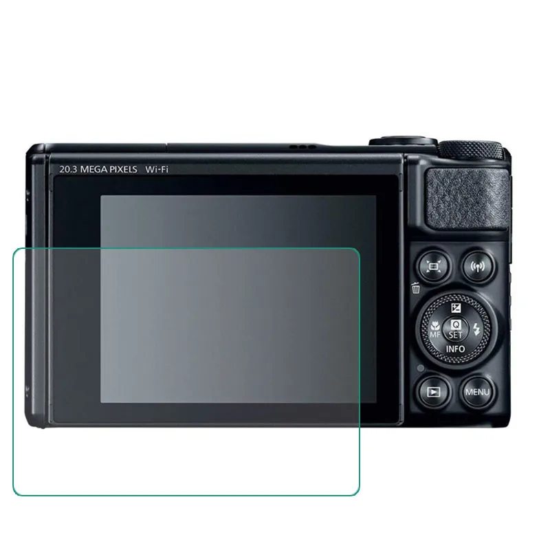 Protetor de tela de vidro temperado para canon powershot sx730/sx740 hs sx730hs sx740hs câmera tela lcd capa protetora
