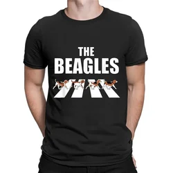 The Beagles Dog Kawaii Couple Cotton T-shirt Hot Sale Cartoon Tee Tops Men Women Fashion Short-sleev Casual Graphic Tee