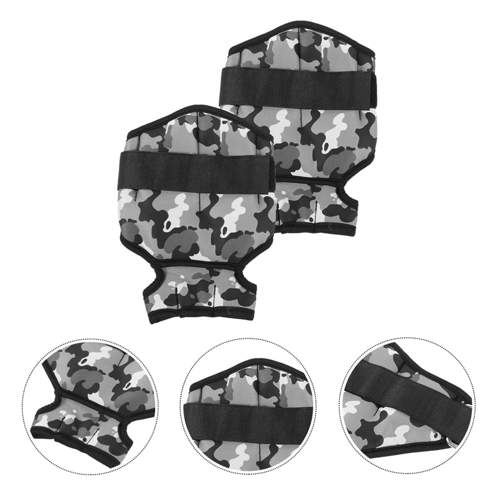 

Пара утяжеленных перчаток с отверстиями для пальцев и большого пальца, доступны весом 1 кг или 2 кг, для тренировок и борьбы.