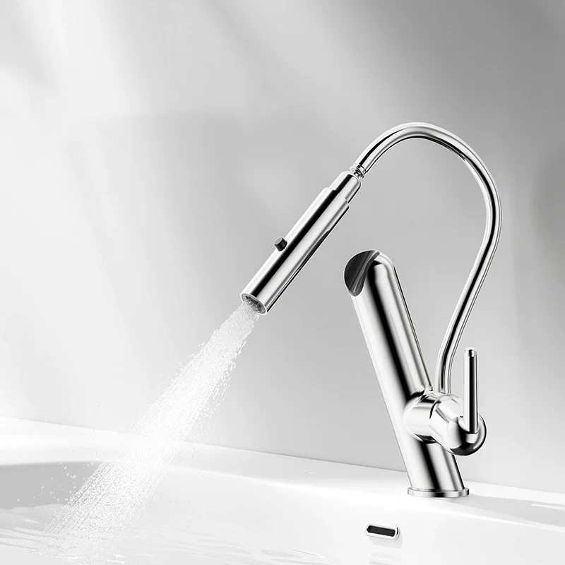 

Green Bathroom Basin Faucet Hot & Cold Red Sink Faucet Brass Lavotory Faucet Manetic Suck Faucet Fashion New