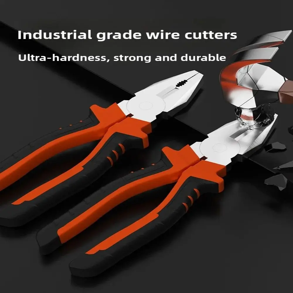 Large Opening Electric Wire Pliers Cable Cutting Sharp Wire Stripping Pliers Labor-Saving Wire Cutting Tool Electrician Work
