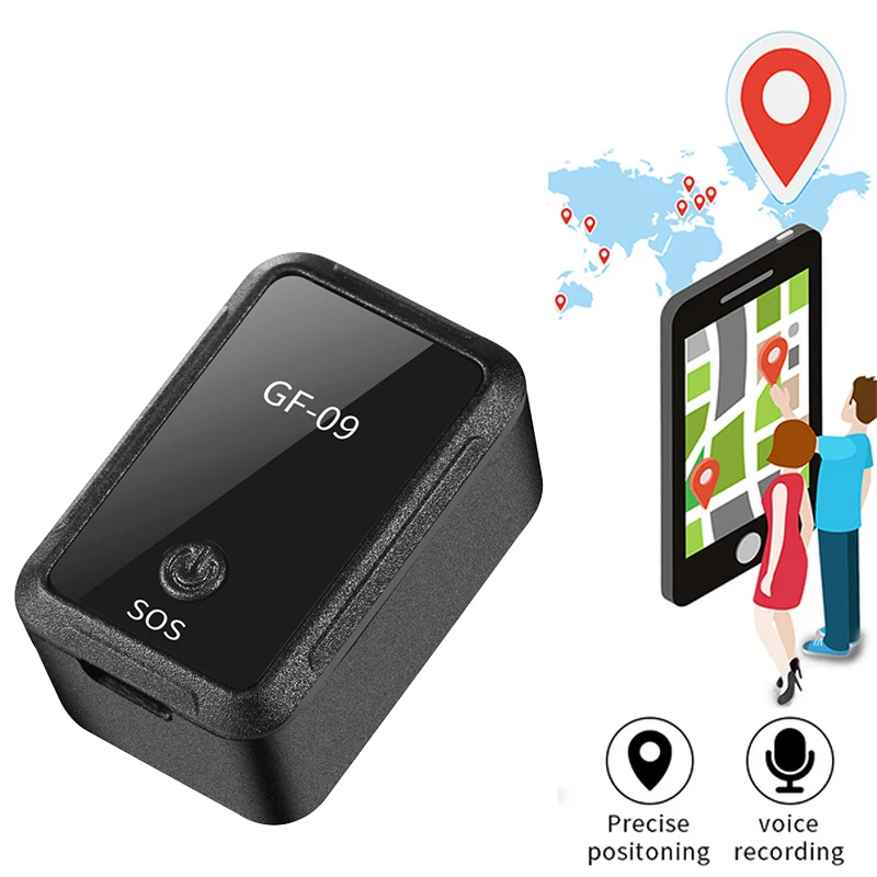 Mini GPS Tracker Anti-Lost Device GF-09 for Pet Kids Bag Wallet Tracking Smart Finder Locator Real Time Car Tracker