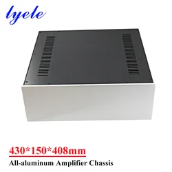 430*150*408mm All-aluminum Power Amplifier Chassis Diy Audio Amplifier Case Shell