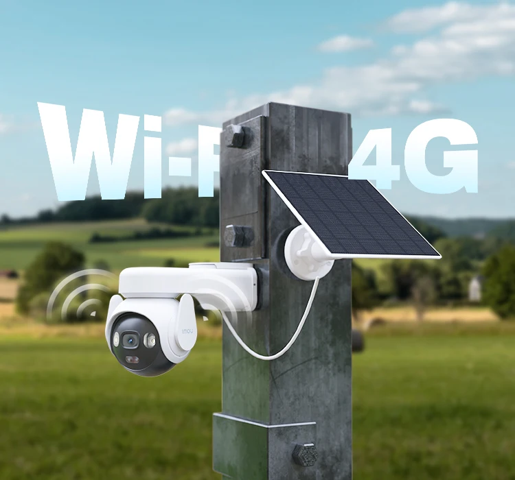 Telecamera Solare 4G/WiFi Con Doppia Lente 10MP, Registrazione 24/7 E Rilevamento Persone