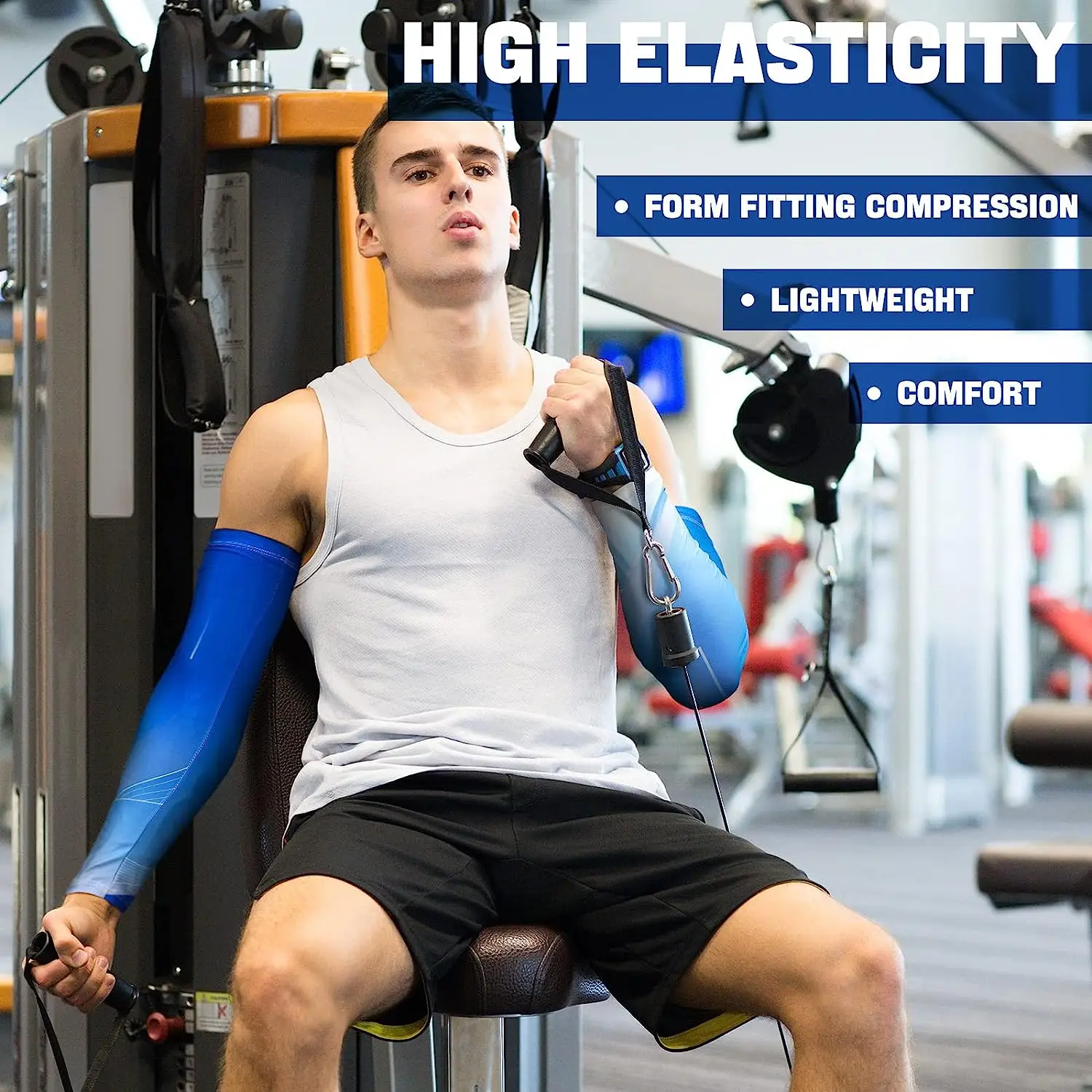 1 pair Cool Cycling Sleeve Sport Cooling Arm Sleeves Anti-sunburn Sunscreen Uv Sports Safety Fitness Body Building Entertainment