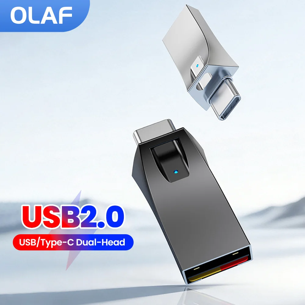 USB2.0/Type C OTG Card Reader Type C To TF Memory Card USB3.0 Dual Head Card Reader Adapter for iphone 15 16 17 Samsung Tablets