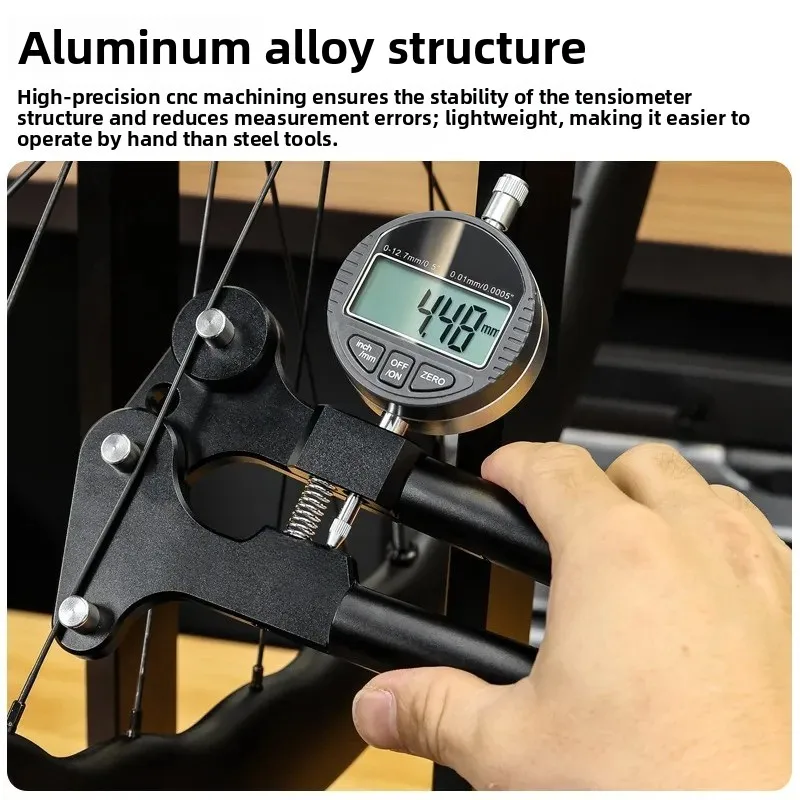 Electronic Bicycle Spoke Tensiometer, Digital Wheel Spoke Tension Gauge, Special Tool for Hub Rim Truing