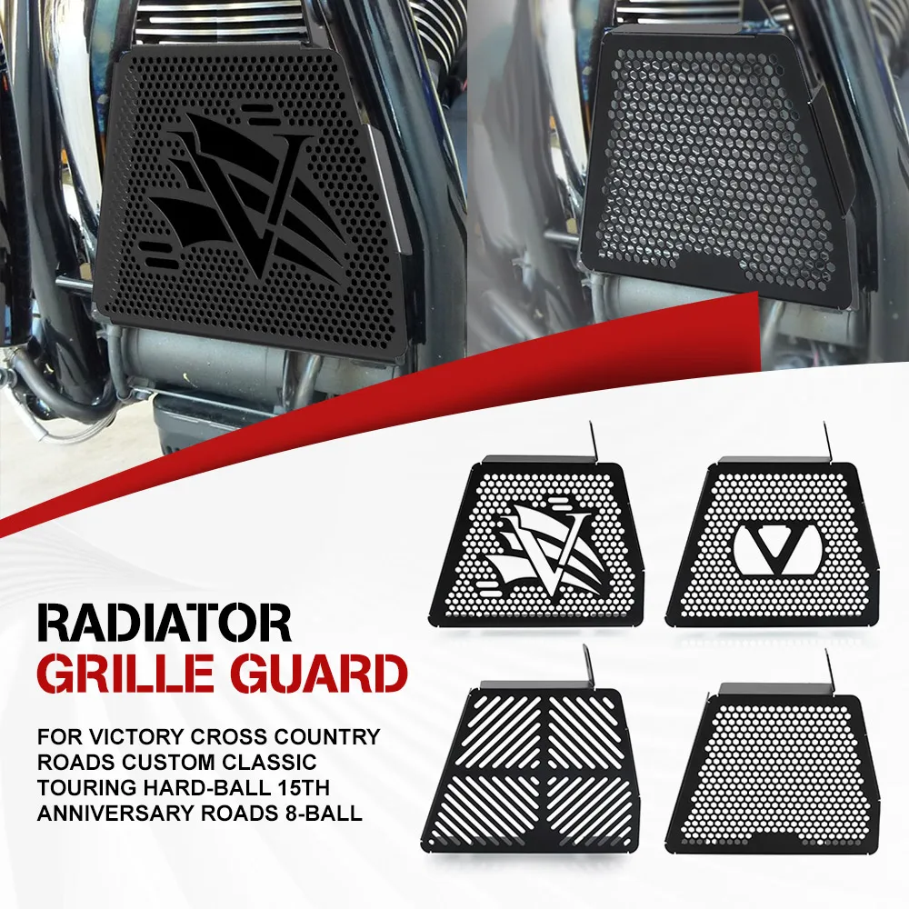 

FOR Victory Cross Country Roads Custom Classic Touring Hard-Ball 15th Anniversary Roads 8-Ball Radiator guard & Oil Cooler Guard