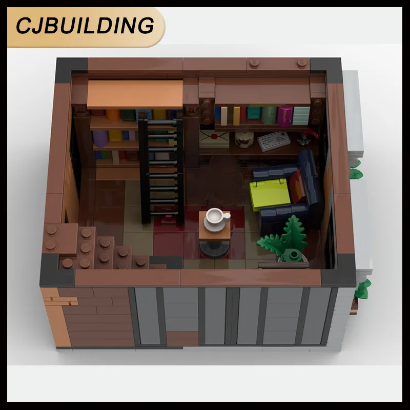 438PCS MOC Street View Series Books Shop My Passion Expansion Module Building Blocks Technology DIY Toys Gift MOC-258438