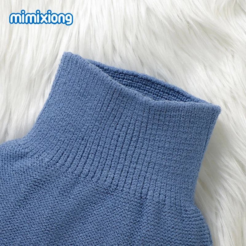 Baby Clothes Sets Winter Blue Long Sleeve Knitted Sweaters Shirts+Pants Newborn Infant Boys Tracksuits 0-9M Toddler Outfits 2pcs