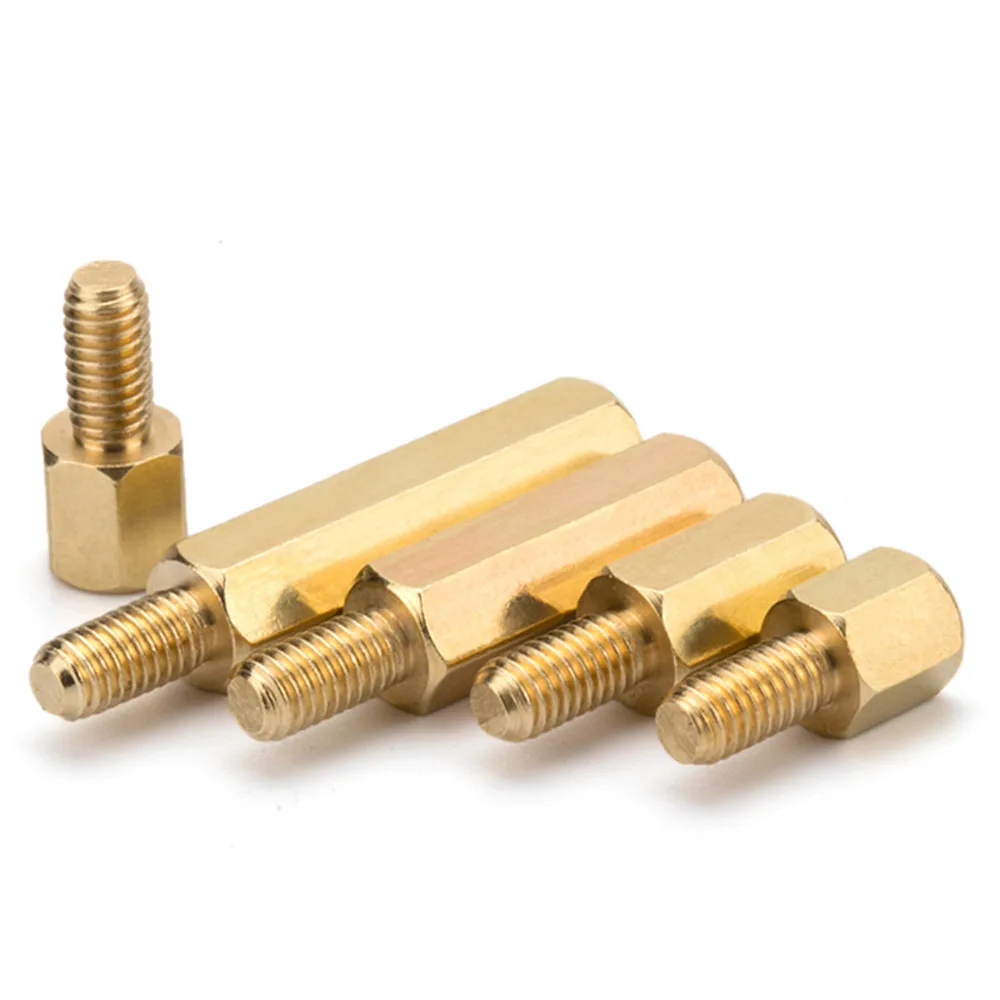 M2 M2.5 M3 M4 M5 M6 Motherboard Brass Hex Standoff PCB Spacer PC Board Stand off Column Stud Copper Pillar Hexagon Bolt Screw