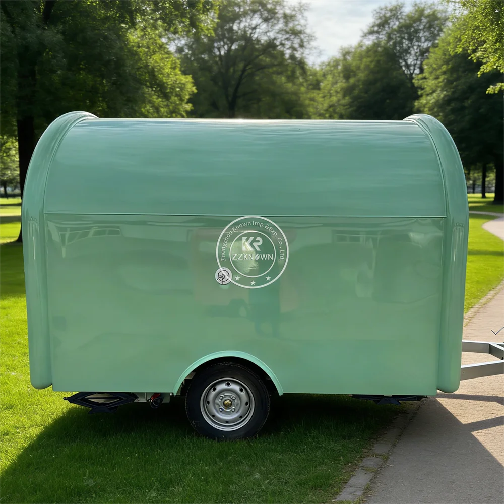 Commercial Outdoor Catering Burger and Hot Dog Food Truck Heavy Duty Street Food Kitchen Food Trailer for Festival Events