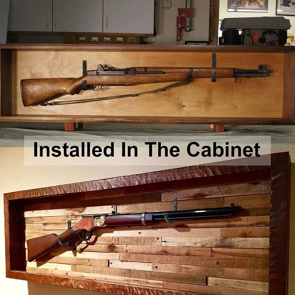 Arma rack de armazenamento rifles espingarda ganchos montagem na parede cabides para qualquer rifle espingarda arco tiro com arco com estofamento macio e pesado