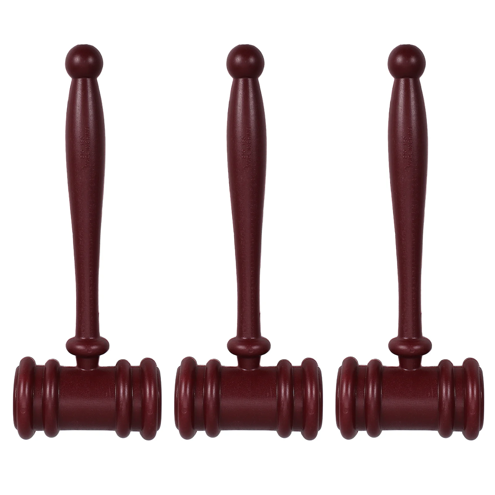 

3Pcs Mini Judge Hammer Prop Lightweight Halloween Costume Accessory for Courtroom Themed Events Party Favors