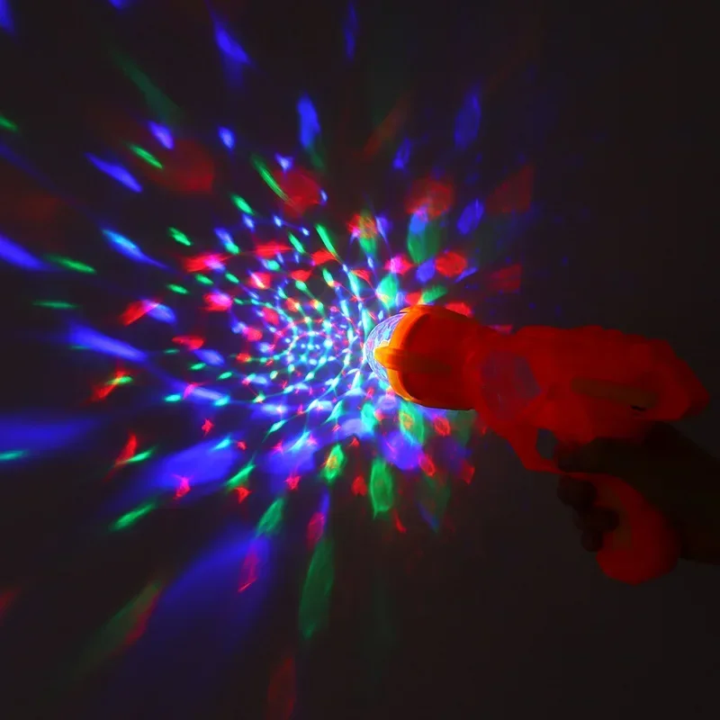 New Color Projection Gun Simulation Electric Toy Music Gun Interactive Sound and Light Toy Gun Boy Toy Model