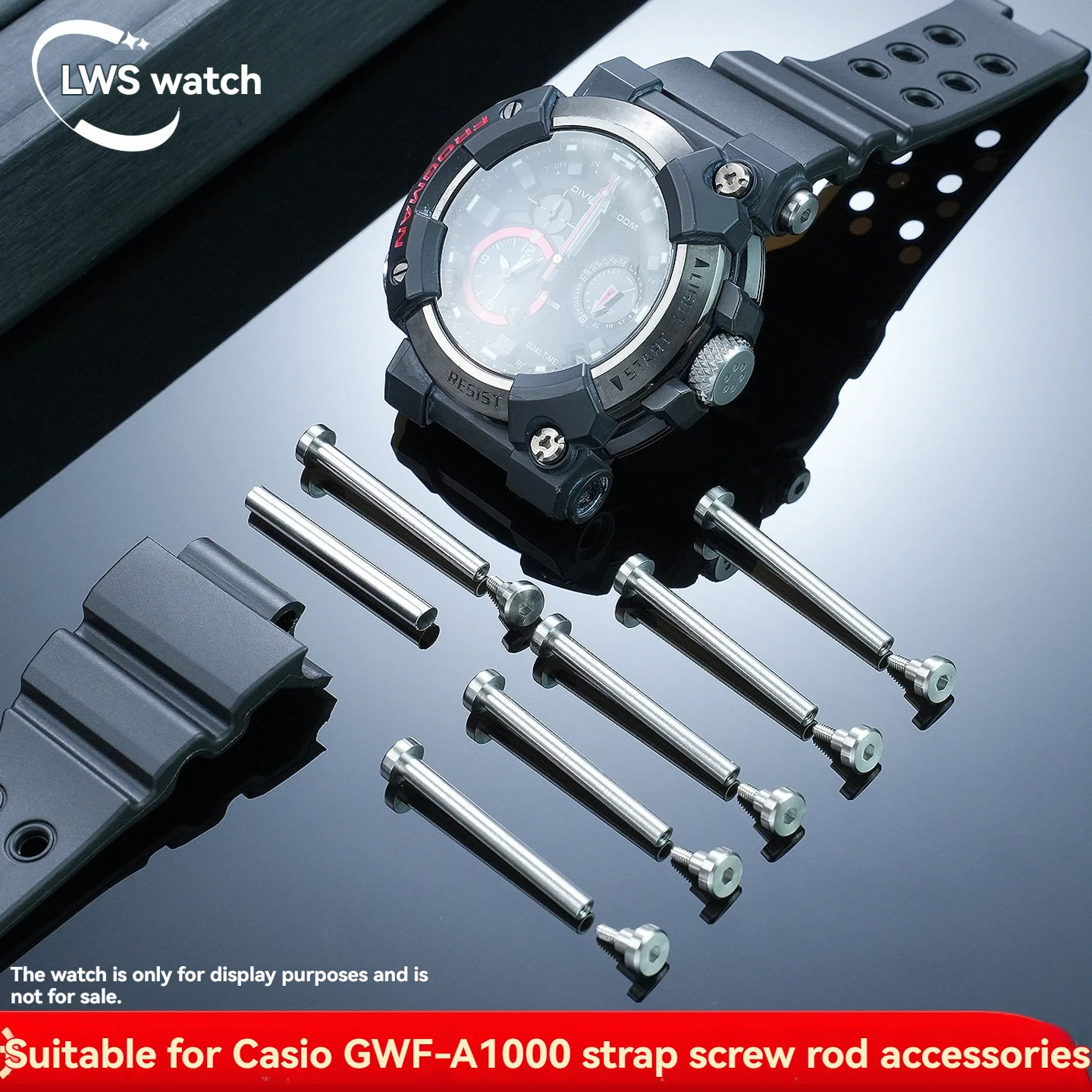 7th Generation Frogman GWF-A1000 Dedicated Accessories: Stainless Steel Fixing Screw and Link for Casio Watch Bands