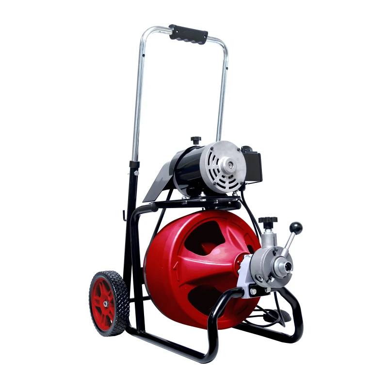 Tagliacavi Tamburo di scarico Durata Testine di alimentazione Tubi per macchine pollici KT-9002H DrainMaster Pro 50FT x 3/8 pollici Fogna Serpente Elettrico A