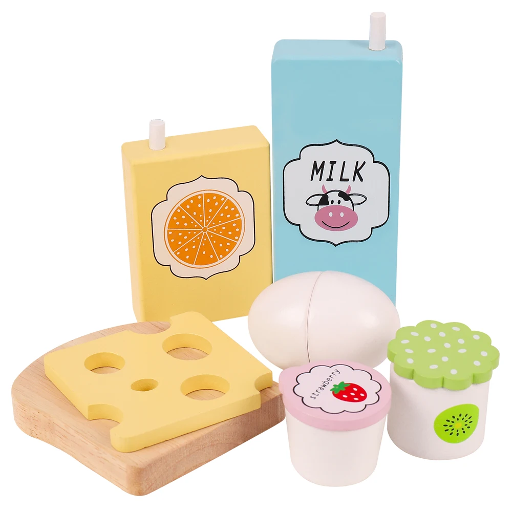 Wooden Kitchen toy role play food toy Fruit and vegetable salad Cosplay Ealy Educational toy for children gifts