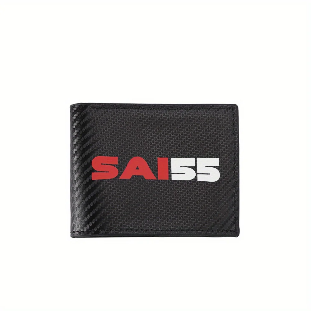 

Red letters white numbers black background Men's Wallets Simple Business Modern Stylish Printing Design Gifts For Father Boyfrie