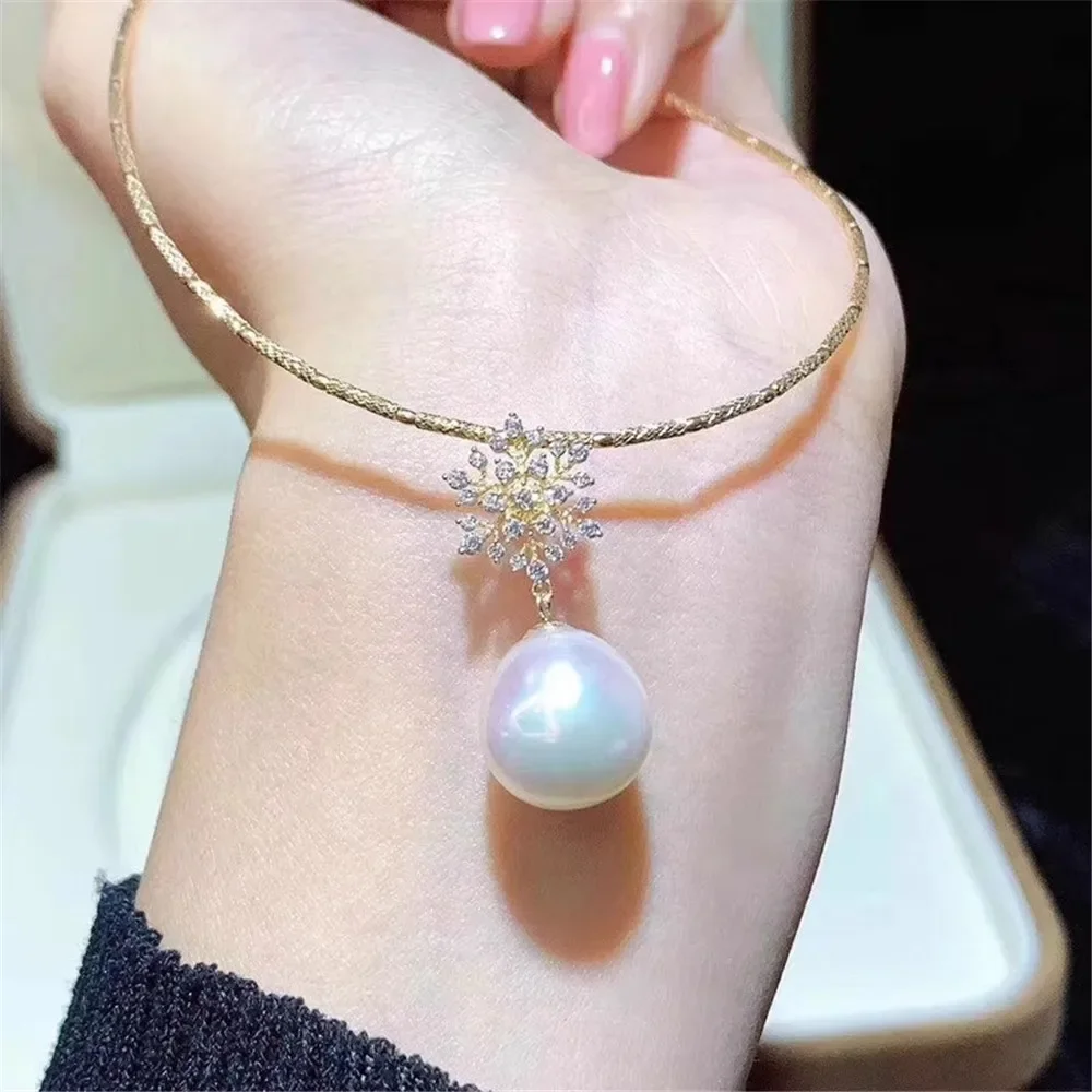 925 Stamped Alloy Gold Plating Pearl Pendant Setting DIY Jewelry Findings, Craft Supplies for Handmade Pendant Accessory