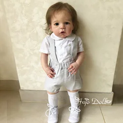 Sandie 25 Inch Bebé Reborn Dolls 3D Painted Can Standing Lifelike Reborn Toddler Doll Toys For Children Muñecas Para Niñas